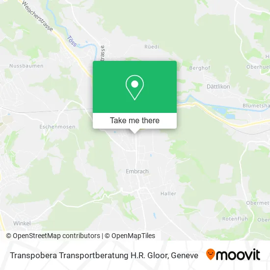 Transpobera Transportberatung H.R. Gloor map