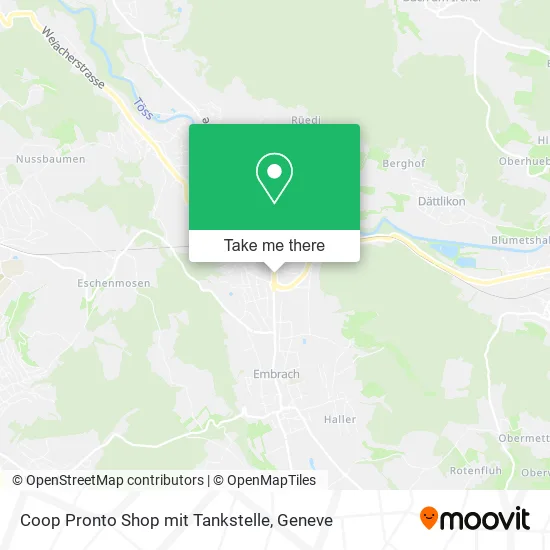 Coop Pronto Shop mit Tankstelle map