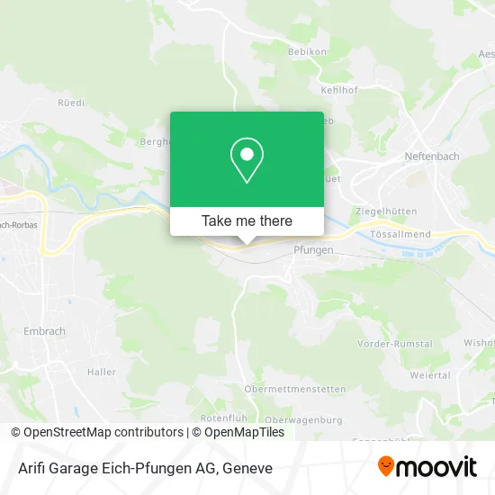 Arifi Garage Eich-Pfungen AG map