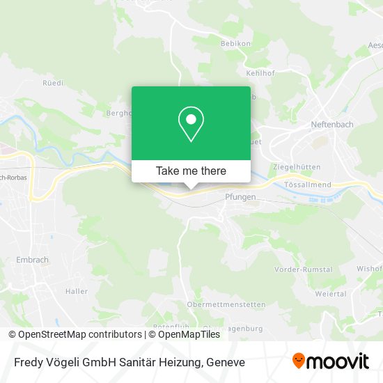 Fredy Vögeli GmbH Sanitär Heizung map