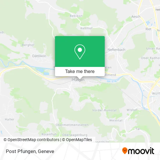 Post Pfungen map