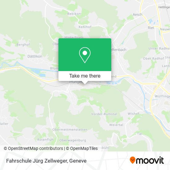 Fahrschule Jürg Zellweger map