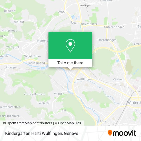 Kindergarten Härti Wülflingen map