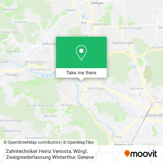 Zahntechniker Heinz Venosta, Wörgl, Zweigniederlassung Winterthur map