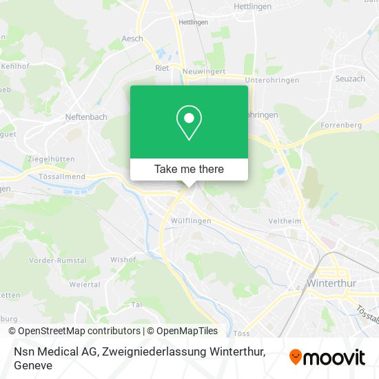 Nsn Medical AG, Zweigniederlassung Winterthur map