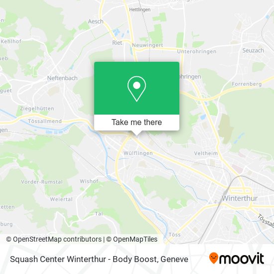 Squash Center Winterthur - Body Boost map