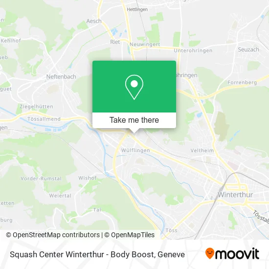Squash Center Winterthur - Body Boost map