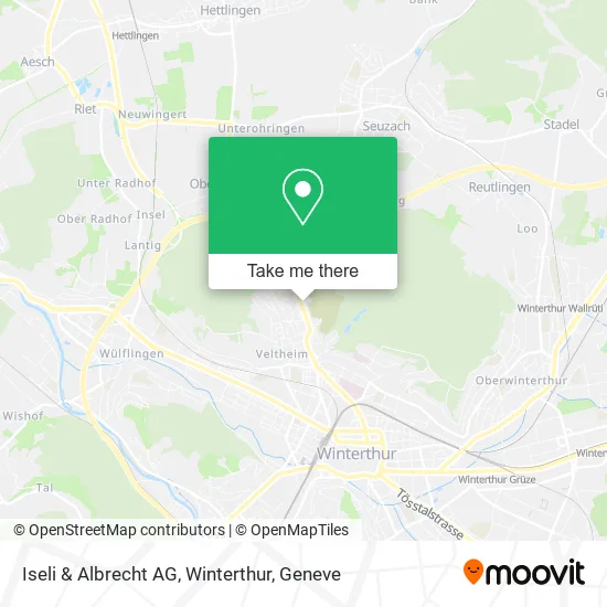 Iseli & Albrecht AG, Winterthur map