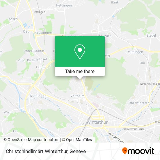 Christchindlimärt Winterthur map