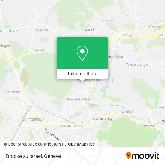 Brücke zu Israel map