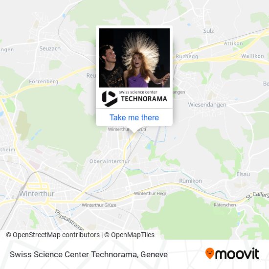 Swiss Science Center Technorama map