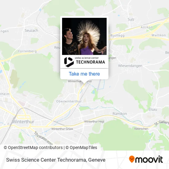 Swiss Science Center Technorama map