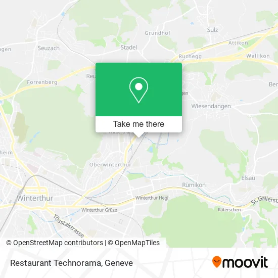 Restaurant Technorama map