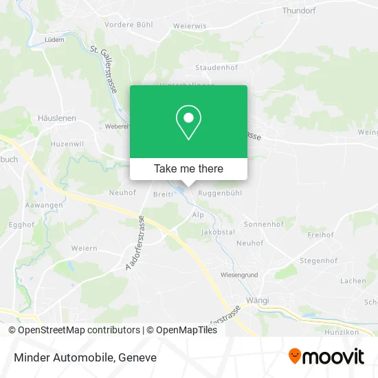 Minder Automobile map