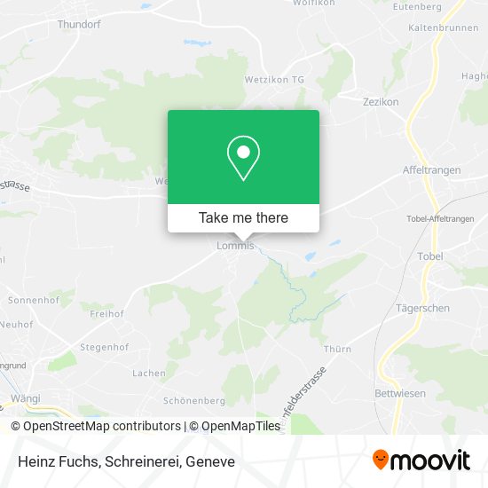 Heinz Fuchs, Schreinerei map