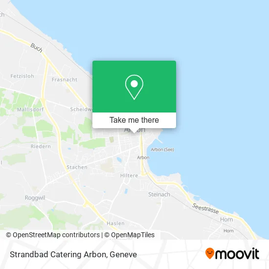 Strandbad Catering Arbon map