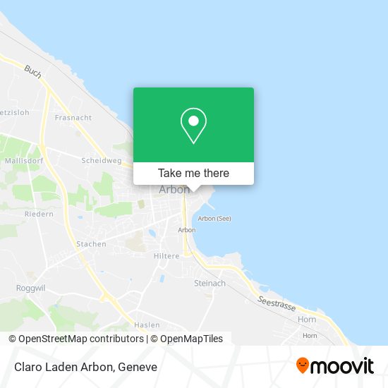 Claro Laden Arbon map