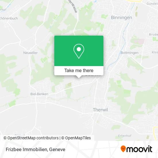 Frizbee Immobilien map