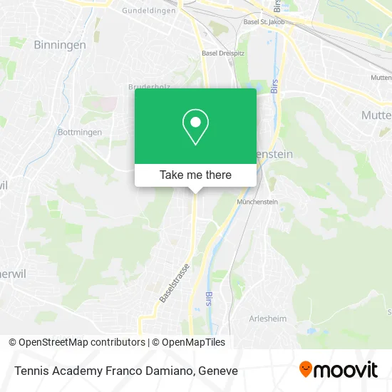 Tennis Academy Franco Damiano map
