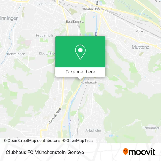 Clubhaus FC Münchenstein map