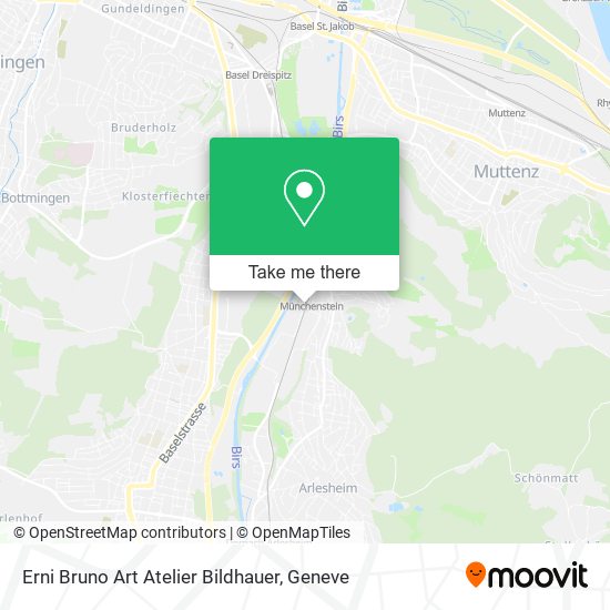 Erni Bruno Art Atelier Bildhauer map