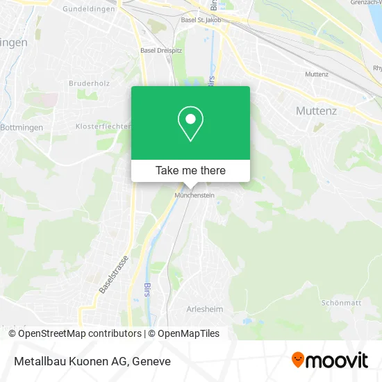 Metallbau Kuonen AG map