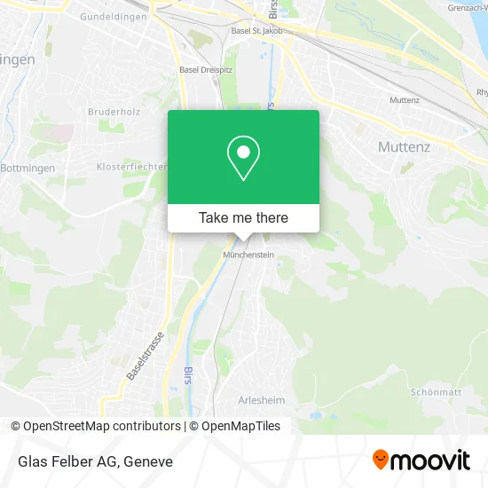 Glas Felber AG map