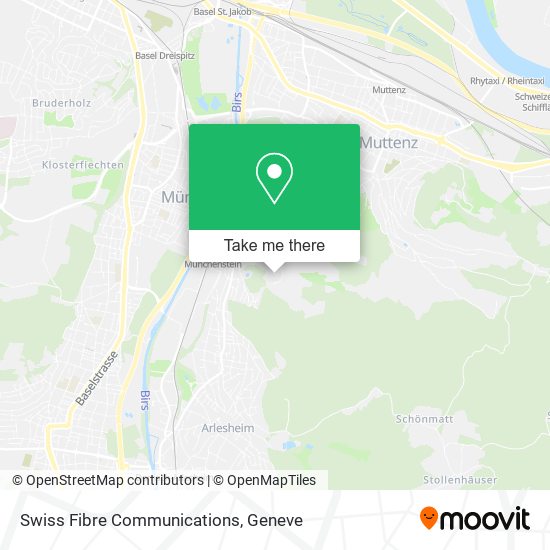 Swiss Fibre Communications map