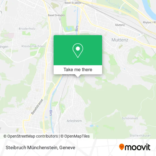 Steibruch Münchenstein map