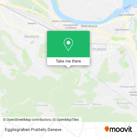 Egglisgraben Pratteln map