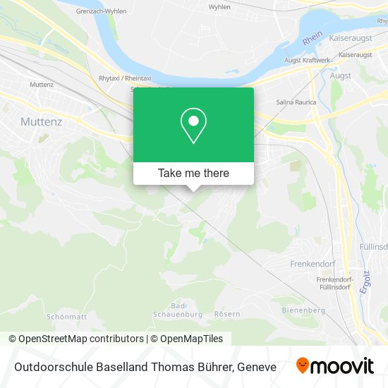 Outdoorschule Baselland Thomas Bührer map