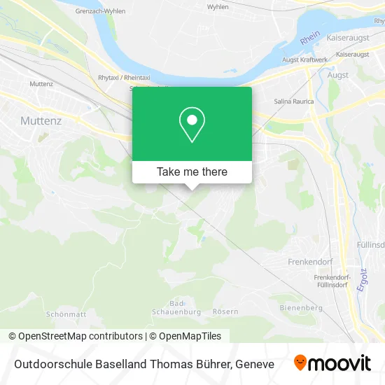 Outdoorschule Baselland Thomas Bührer map