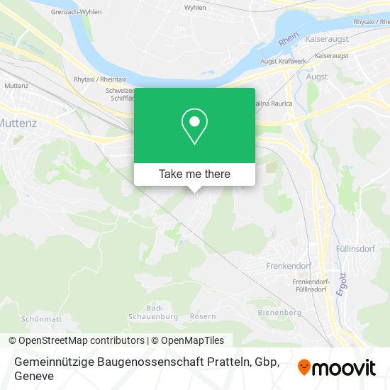 Gemeinnützige Baugenossenschaft Pratteln, Gbp map