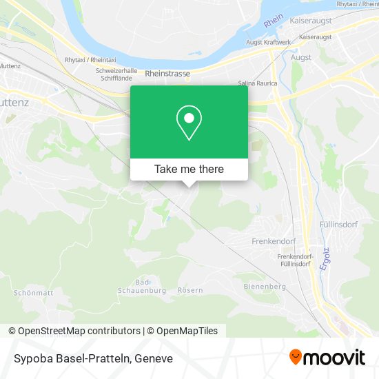 Sypoba Basel-Pratteln map