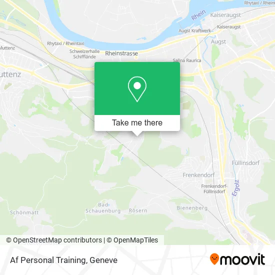 Af Personal Training map