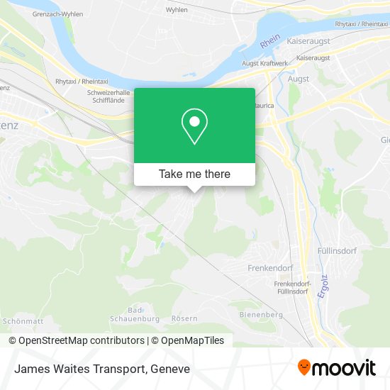 James Waites Transport map