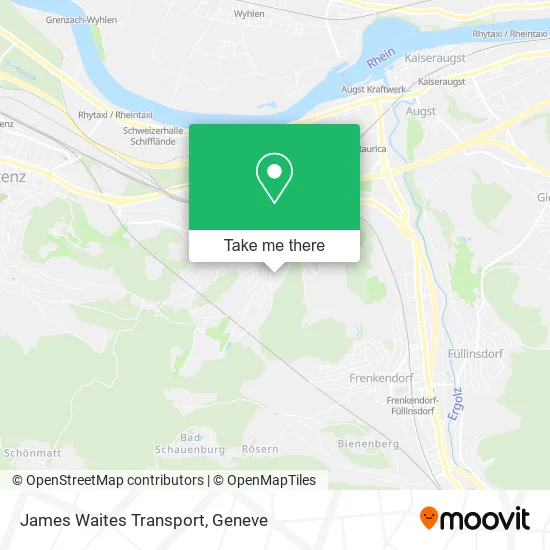 James Waites Transport map