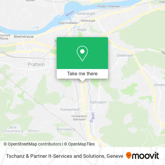 Tschanz & Partner It-Services and Solutions map