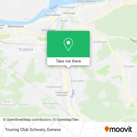 Touring Club Schweiz map