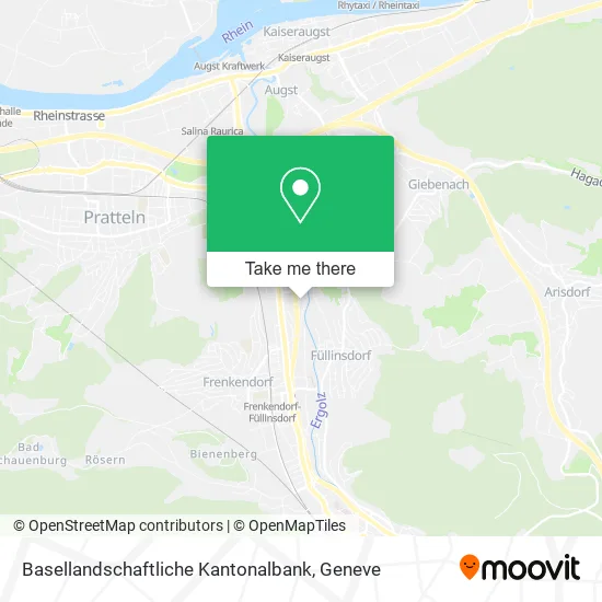 Basellandschaftliche Kantonalbank map