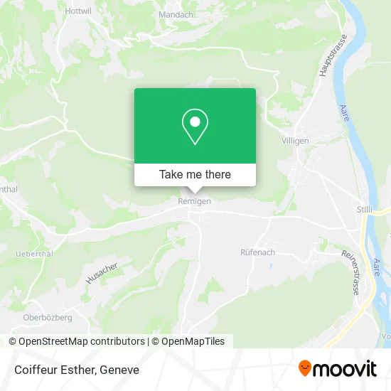 Coiffeur Esther map