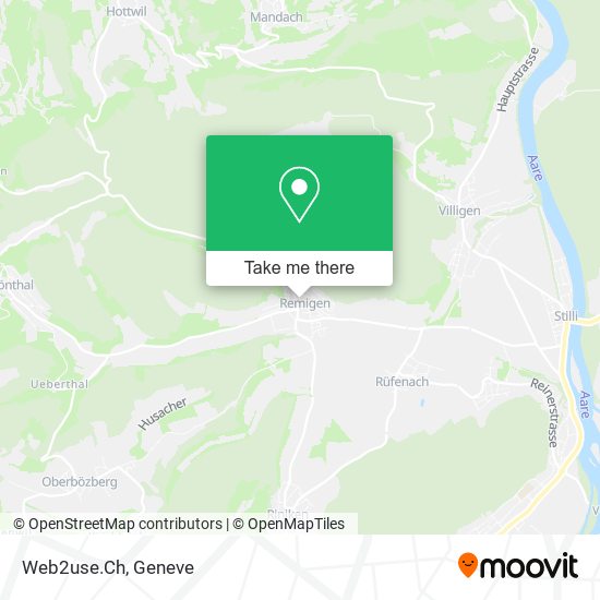 Web2use.Ch map