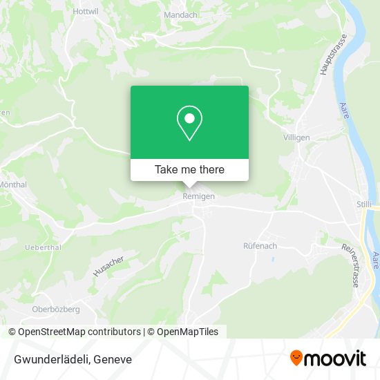 Gwunderlädeli map