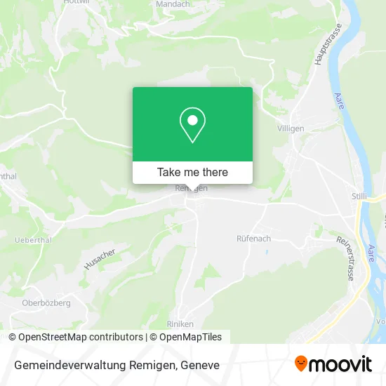 Gemeindeverwaltung Remigen map