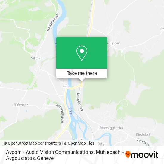 Avcom - Audio Vision Communications, Mühlebach + Avgoustatos map