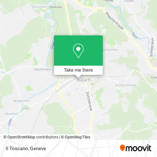 Il Toscano map