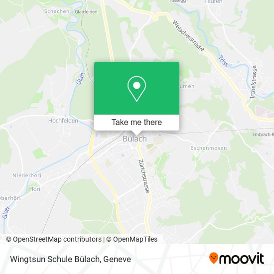 Wingtsun Schule Bülach map