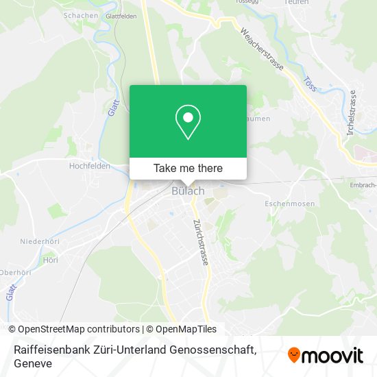 Raiffeisenbank Züri-Unterland Genossenschaft map