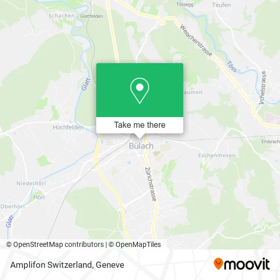 Amplifon Switzerland map