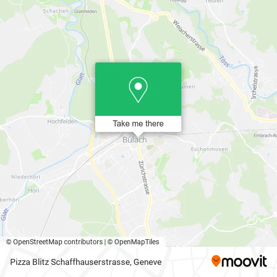 Pizza Blitz Schaffhauserstrasse map